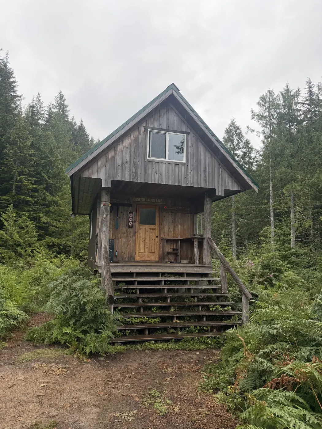 Confederation Lake Hut on the Sunshine Coast Trail